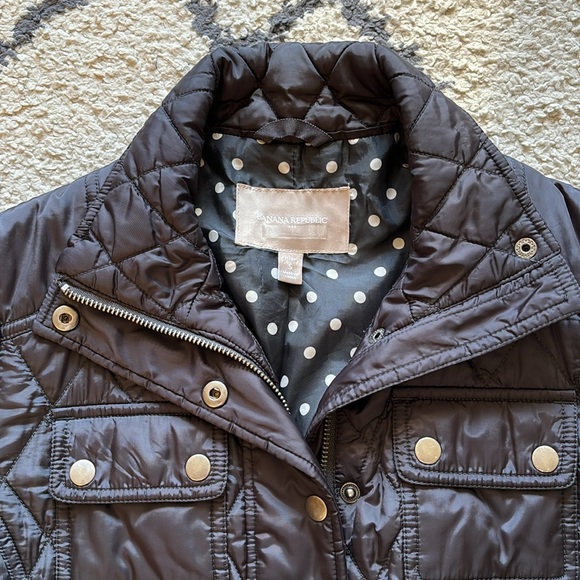 Banana Republic Quilted Jacket Petite S - Picture 3 of 10